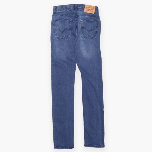 LEVI'S 510 Mens Blue Denim Slim Skinny Jeans Boys W26 L30 - Picture 2 of 4