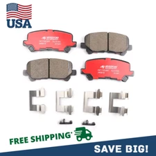 Rear Ceramic Brake Pad Set with Hardware for Honda Odyssey Pilot Acura ZDX MDX