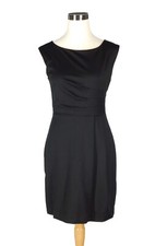 Cynthia Rowley Black Stretchy Sheath Dress Size Small Lined Bodice