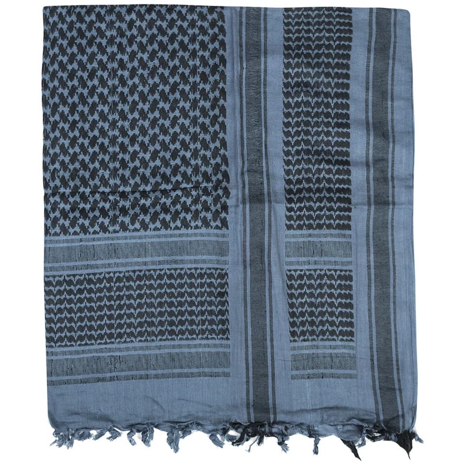 Mil-Tec Shemagh Écharpe Tactique Randonnée Bandana Foulard Armée Bleu / Noir - Photo 1/1