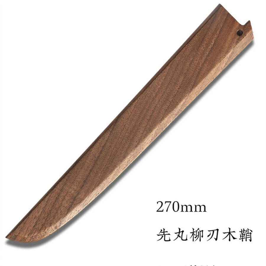 10 in Japanese Chef Knife Sheath Sushi Yanagiba Knife Wood Saya Blade Guard Case