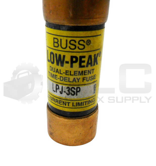 Fusibile Bussmann LPJ-3SP 3A 600Vac - Basso Picco, Doppio Elemento, Temporizzato