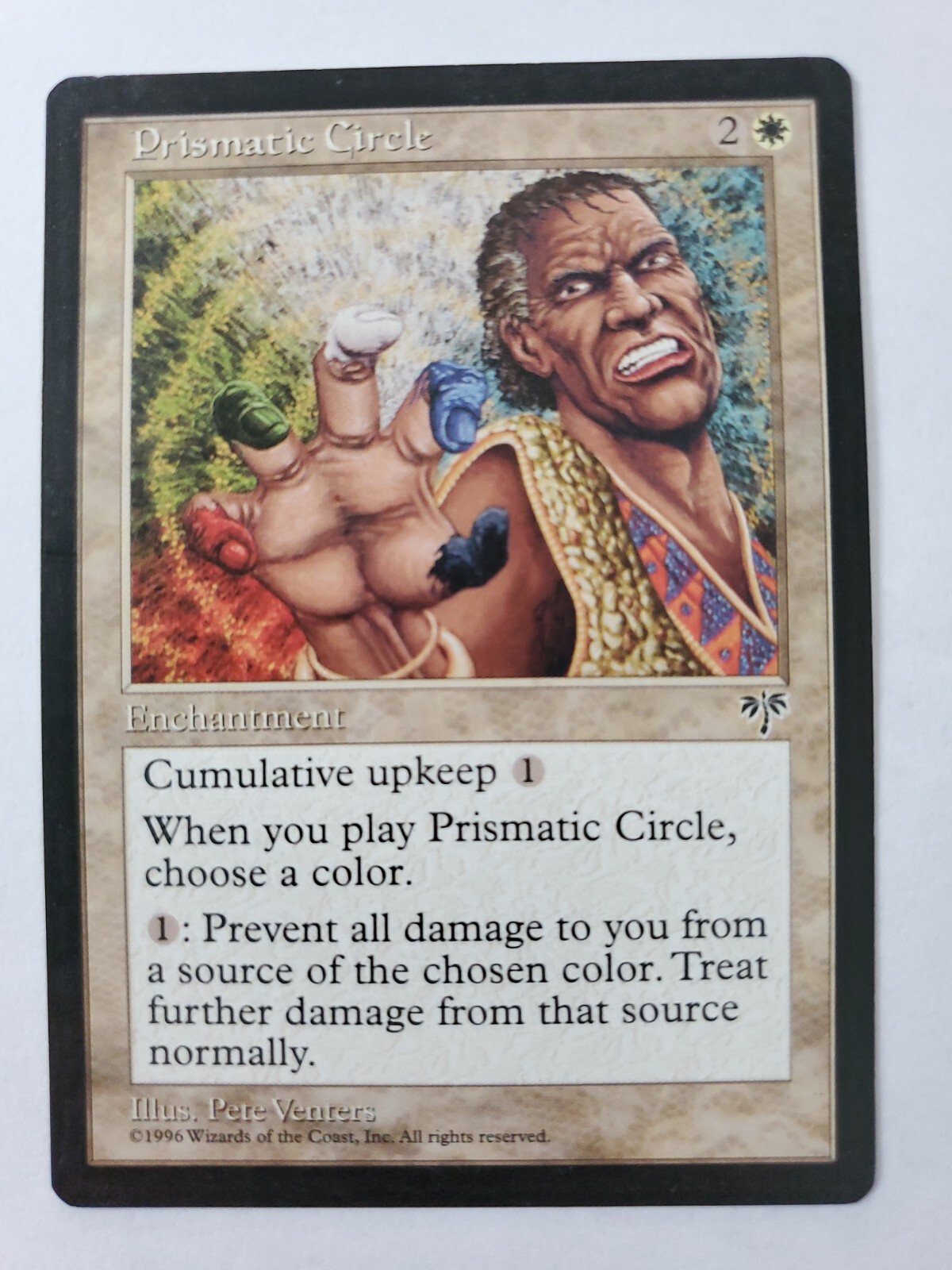 MTG Magic The Gathering Card Prismatic Circle Enchantment White Mirage 1996