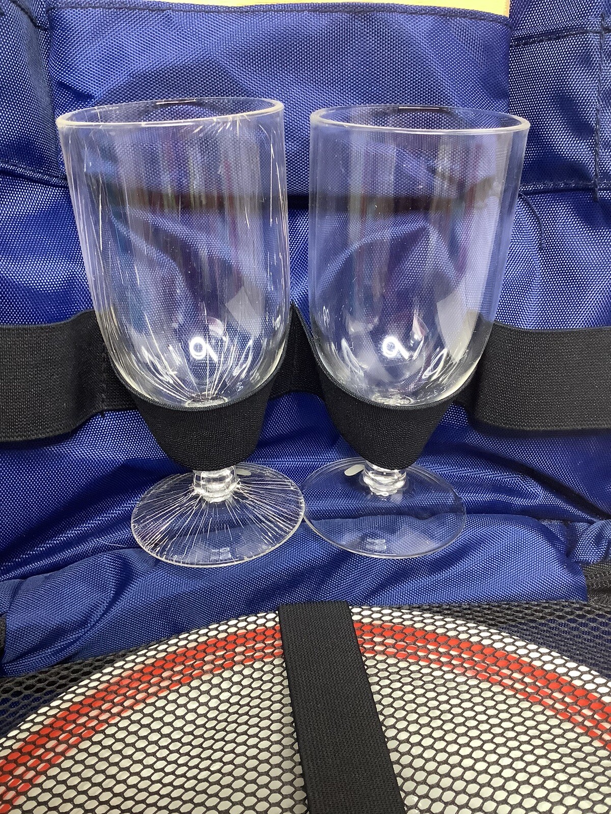 Picnic Time Backpack Blue Wine & Utensils Travel Hiking Camping Insulated Nwot