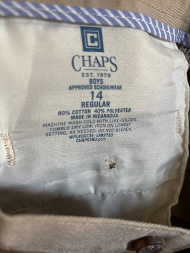 Chaps Khaki Shorts Boys School Uniform Size 14 (NWT $28) - Picture 8 of 13