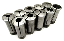 10 ASSORTED HARDINGE 5C ROUND COLLETS