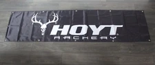 Hoyt Archery Banner Black Flag Big Giant Huge 2x8 feet Archer Bow Hunter