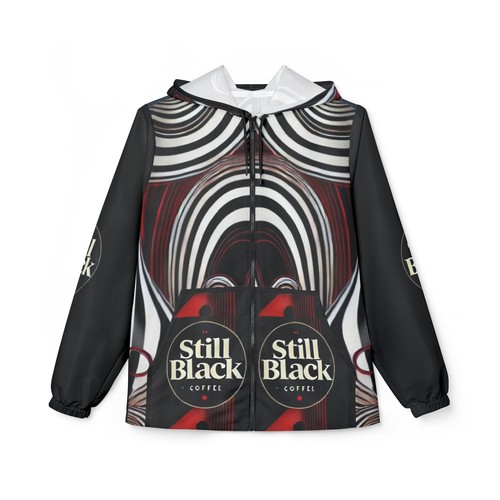 Windbreaker Jacke Still schwarz (AOP) #SB16 - Bild 3 von 25