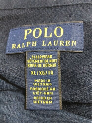 Polo uomo Ralph Lauren blu navy manica lunga tasca nuova con etichetta taglia XL - Foto 3 di 5