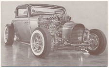 Andy Kassa's Custom 1932 3-Window Coupe - Penny Arcade Trade Card