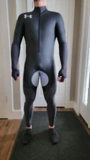 Under Armour Team USA speedskating rubber full body suit speedsuit skinsuit   11