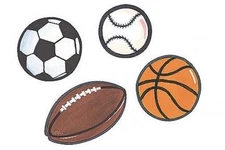 Wallies Sports Balls Mini Mural 13468