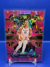 Chelsea Gray 2024 Panini Select WNBA Pink Cracked Ice Parallel #110 Concourse