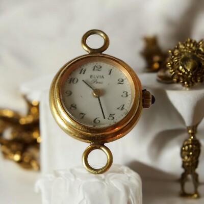 Montre Vintage Femme Elvia Paris Petit Cadran