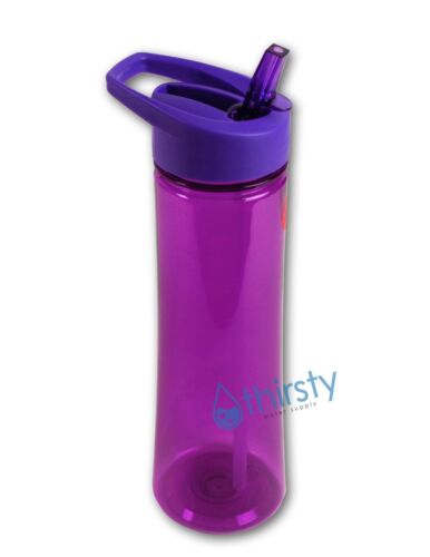 BPA Free Gym Water Bottle Travel Mug Canteen Jug Container Tritan Colors 24 oz - Picture 12 of 14