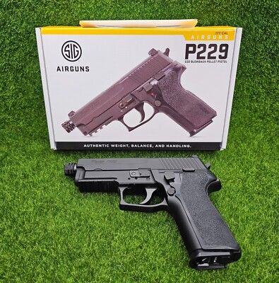 Sig Sauer P229 Blowback CO2 .177 Pellet Black Air Pistol - AIR-P229RX-177-BLK