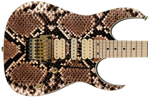 Guitar Skin Axe Wrap Re-skin Bass Reface Music DIY Brown Rattle Snake Skin 684