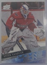 Vitek Vanecek 2020-21 Upper Deck Young Guns Rookie Card Washington Capitals NHL. rookie card picture