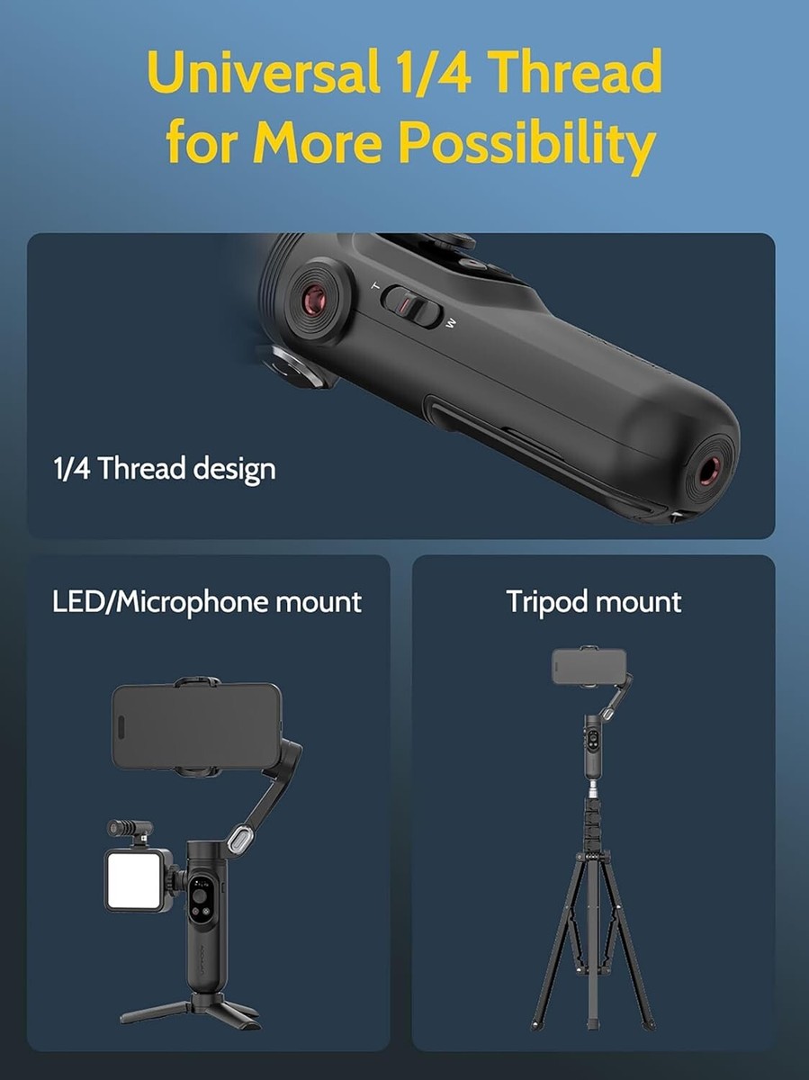 Aochuan Smart XPRO AI Sensor De Seguimiento Gimbal Sin Aplicación tabilizador