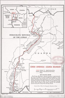 Poster, Many Sizes; Cia Map Of Congo Uganda Boundary 1970