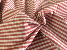 FABRIC FINDERS - RED/PINK PLAID COTTON 58"W-- BY THE YARD