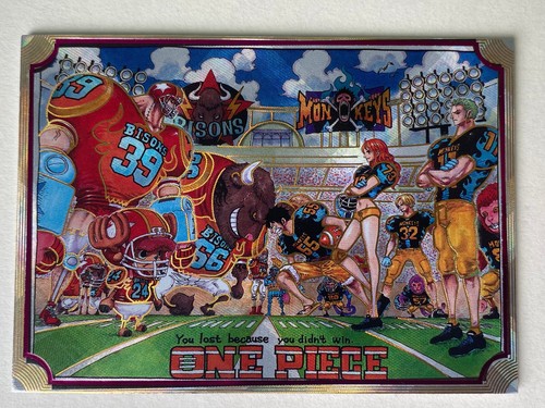 One Piece Anime Trading Card Comic Book Cover Design Card Luff # 3 Football - Picture 9 of 9