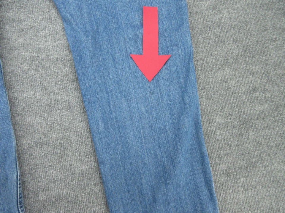 Ralph Lauren Chaps Jeans Mens 34x30 Blue Straight Denim Preppy (FITS 32x29) - Image 3 of 4