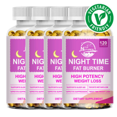 Weight Loss Fat Burner Diet Supplement Night Time Slimming 120 Capsules