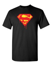 Camisa manga corta Superman's Death Bloody Logo para hombre mezcla de algodón varias tallas