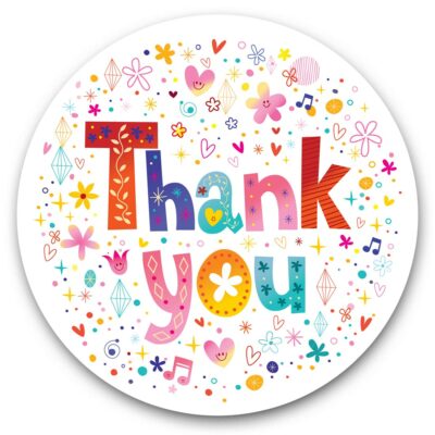 Destination Vinyl Ltd Aimant Classique Avec Support - Thank You Cute