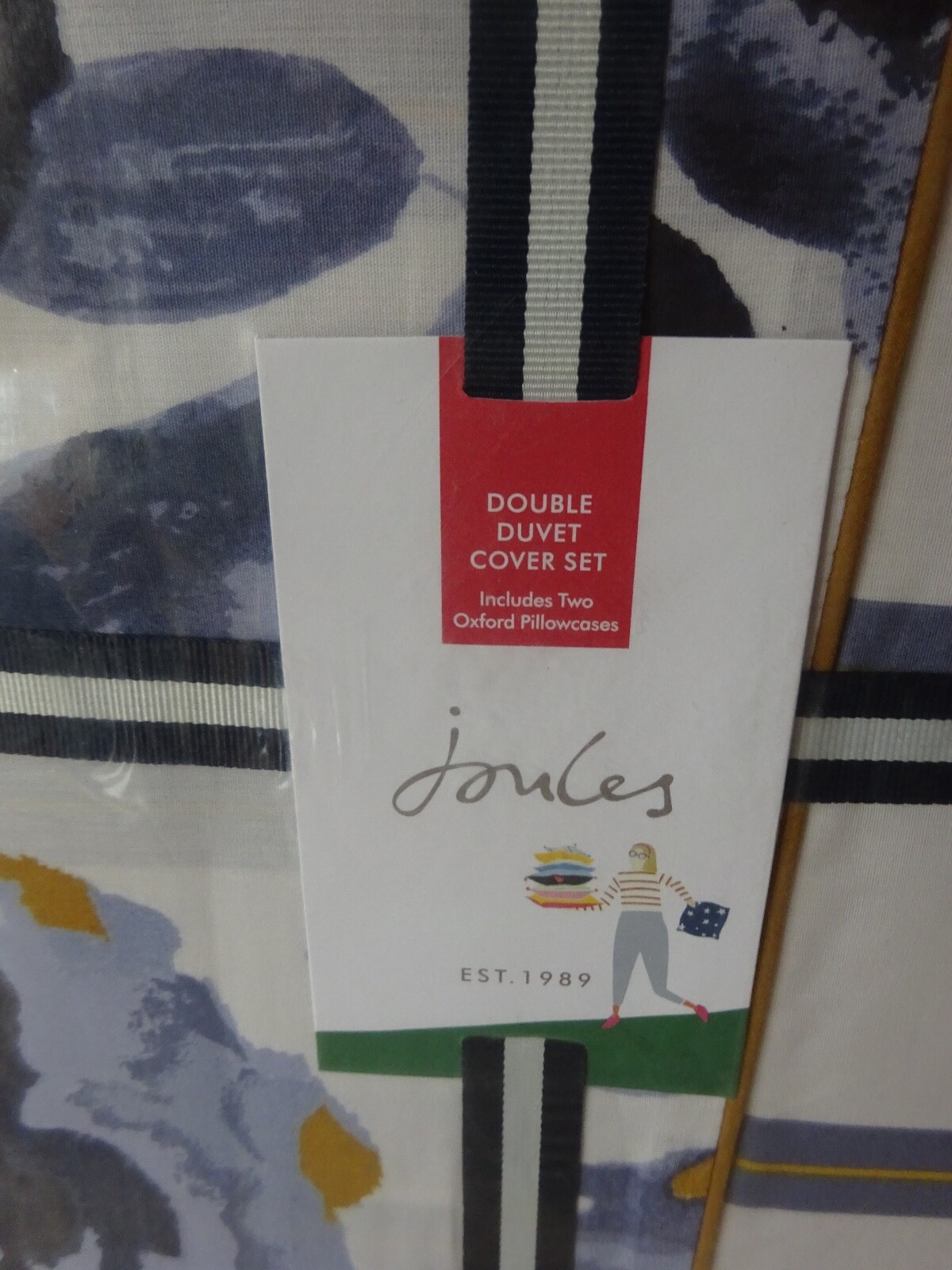 Joules Galley Grade Floral DOUBLE Duvet Cover 2 Oxford Pillowcases for