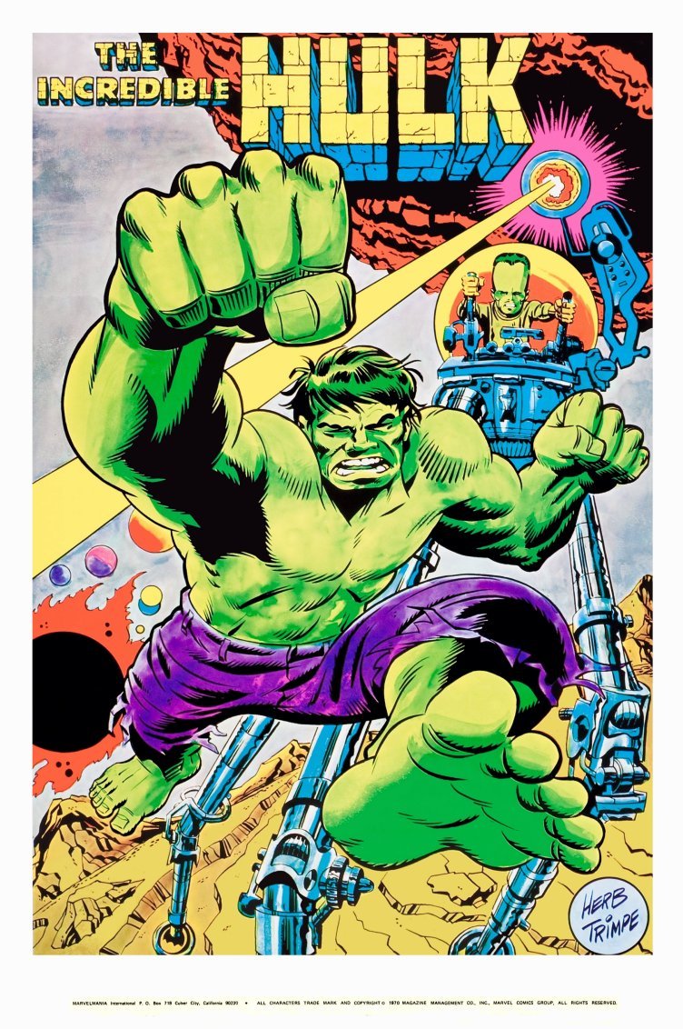 Marvel The Incredible Hulk Marvelmania 24 x 36 Reproduction