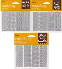 Cricut Cuttlebug Confetti Cut & Emboss Die YOU PICK Celebration All Girl Spring