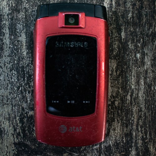 Vintage Samsung Model SGH-A707 Red Metallic Unlocked Android Cellular Phone - Afbeelding 2 van 12