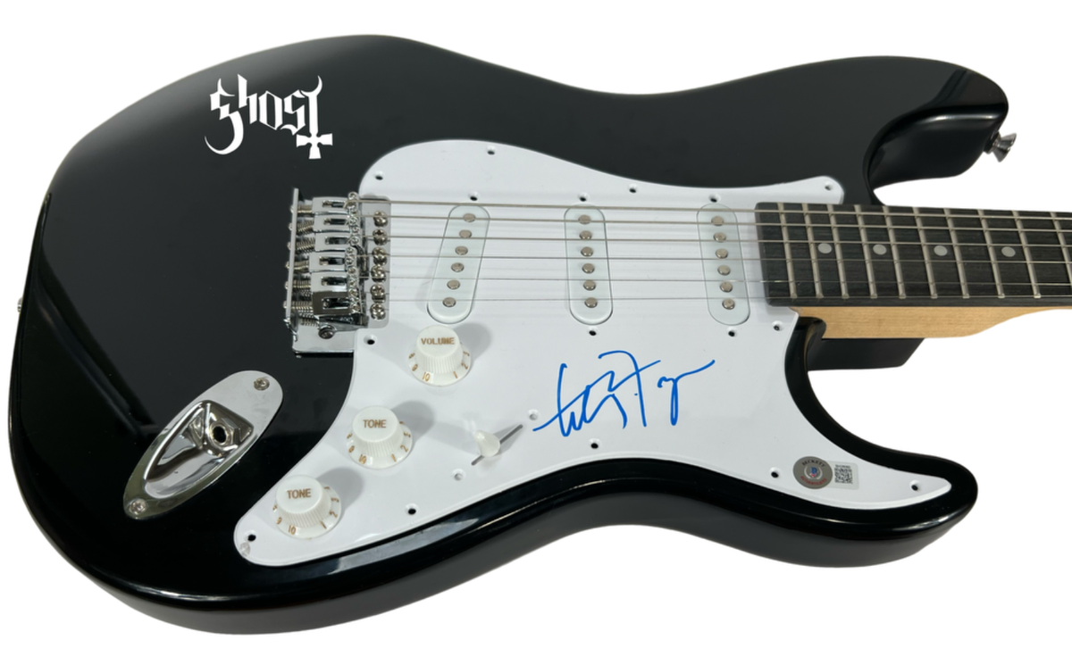 Tobias Forge Ghost Band Signed Autograph Electric Guitar Papa