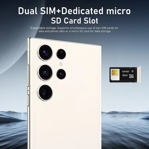 Nuovo smartphone Android 13 ultra sbloccato S24 doppia SIM 5G cellulare regalo - Foto 11 di 23