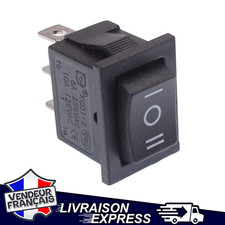 INTERRUPTEUR A BASCULE NOIR RECTANGLE 3 POSITIONS 3 PIN (734)