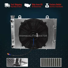 All Aluminum Radiator+Fan+Shroud Kit For 2010-2014 Polaris Ranger 400 500 800 XP