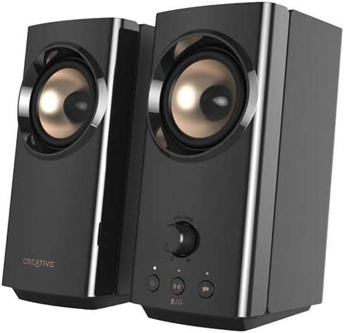 Creative T60 2.0 Compact Hi-Fi Desktop Speakers with Clear Dialog and Surround b - Picture 8 of 12