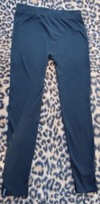 Nautica Women’s S/M Leggings Black Poly Spandex Athleisure Warm Activewear Pants