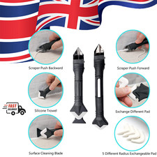 5 in 1 Silicone Sealant Remover Tool Kit Set Scraper Caulking Mould Removal DIY