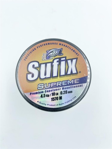 Sufix Supreme Vert 1570m/4,5kg/0,28mm Fichier Unique Fil pour Carpes Carpe Pêche - Photo 3/3