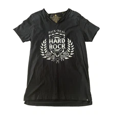 Hard Rock Shirt Womens Extra Large Limited Edition Black Short Sleeve Graphic