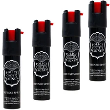 4 PACK Police Magnum pepper spray 3/4oz Safety Lock Defense Security Protection