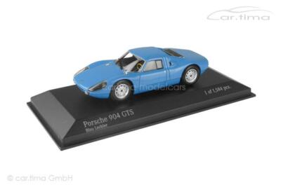 Porsche 904 GTS 1964 Bleu Minichamps 1/18 - Collection Neuve En Boîte