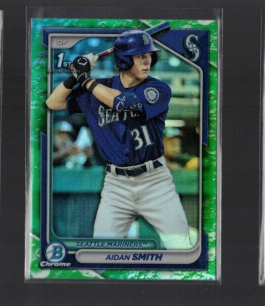 2024 Bowman - Chrome Prospects Lunar Glow Refractor #BCP-45 Aidan Smith (RC)