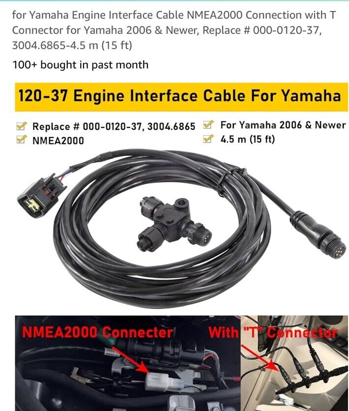 Yamaha Engine Interface Cable 120-37 New | eBay Yamaha Engine Interface Cable 120-37 New | eBay