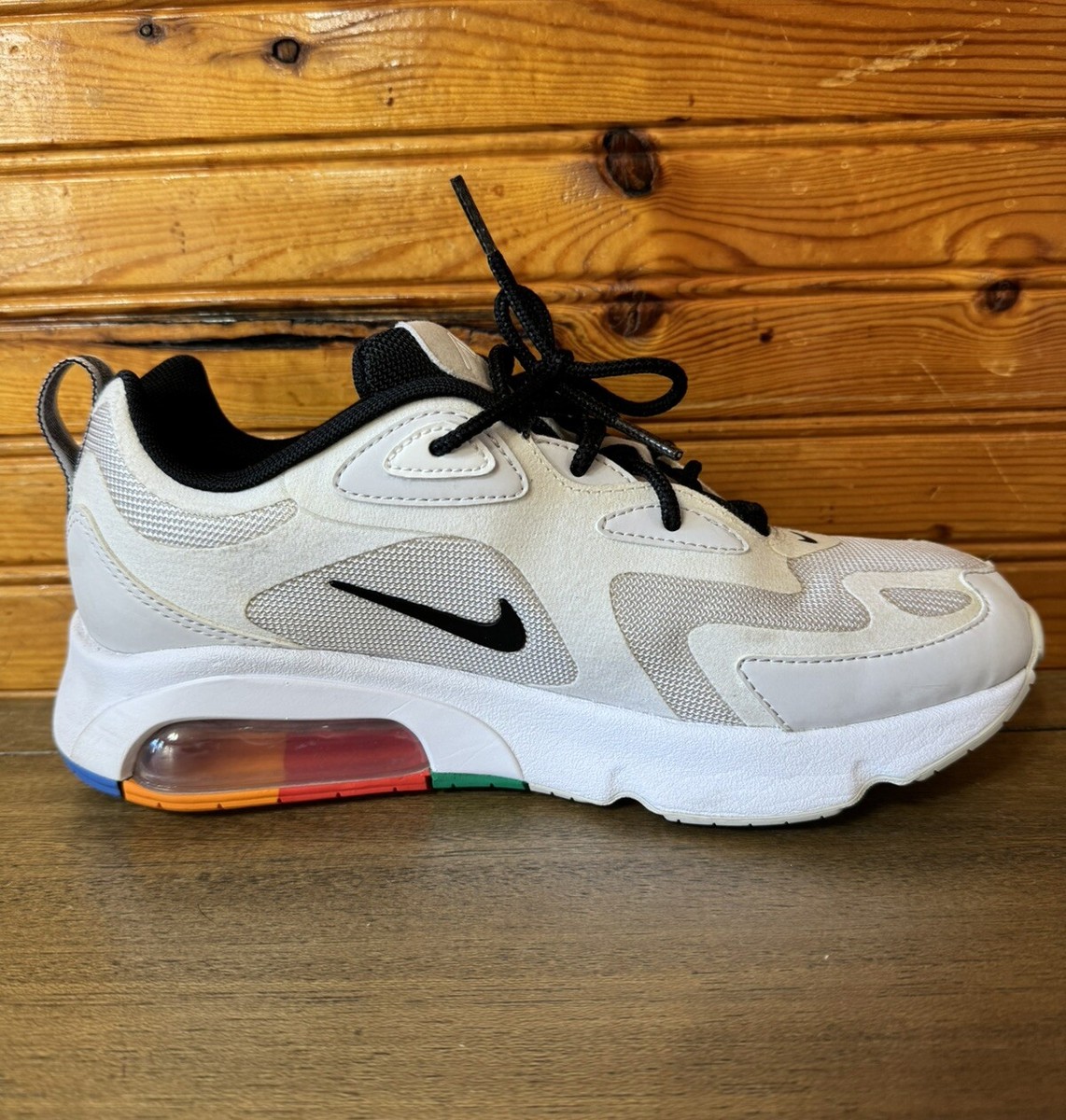 nike air max 200 sneakers in white