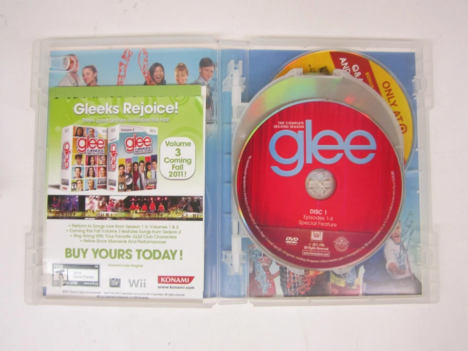 Glee: The Complete Second Season (DVD, 2011, 7-Disc Set)- W/BONUS DISK   FREE SH - Image 3 of 4