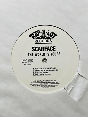 G-RAP / Scarface ‎– The World Is Yours CD: MR. SCARFACE - The World Is Yours (1993)Rare Texas Rap G